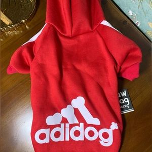 Adidog Hoodie Red Size Large New